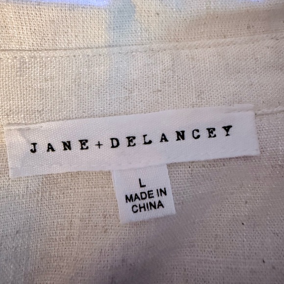 Jane + Delancey Button Down Dress with Lobster Motif Size Large NWOT - Picture 3 of 6